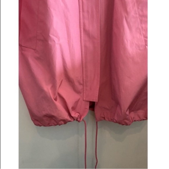 𝙲𝙾𝚂 oversized Jacket with drawstrings in Pink with Hood Size S - Picture 7 of 12